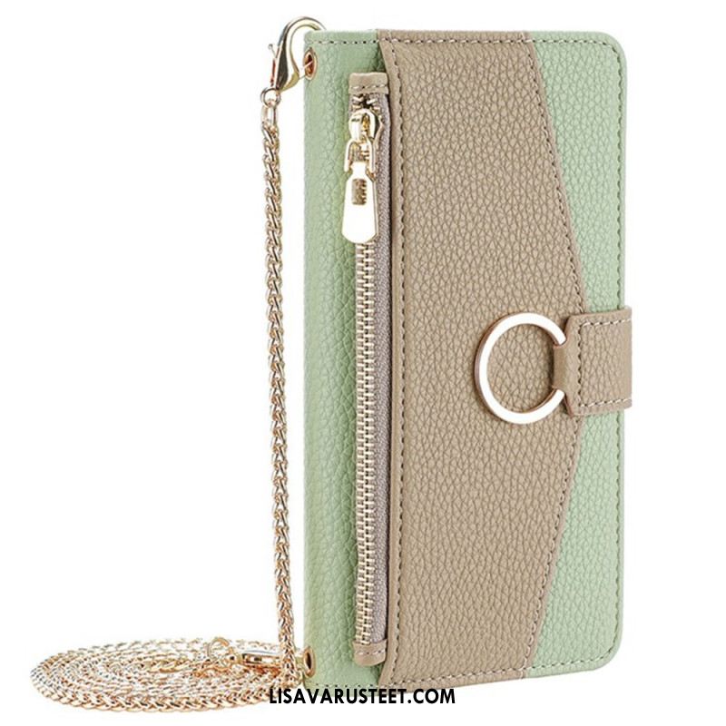 Kuoret Huawei Pura 80 Kaksivärinen Peilillä Ja Ketjulla