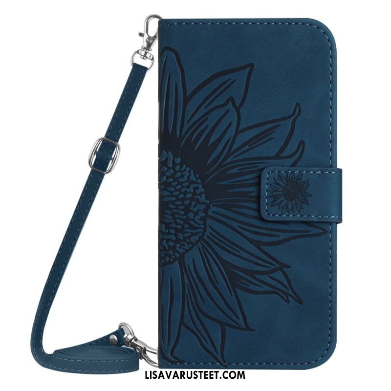 Kuoret Oppo Reno 13f 4g / 5g / 13 Fs 5g Auringonkukkakuvioinen Olkalaukku