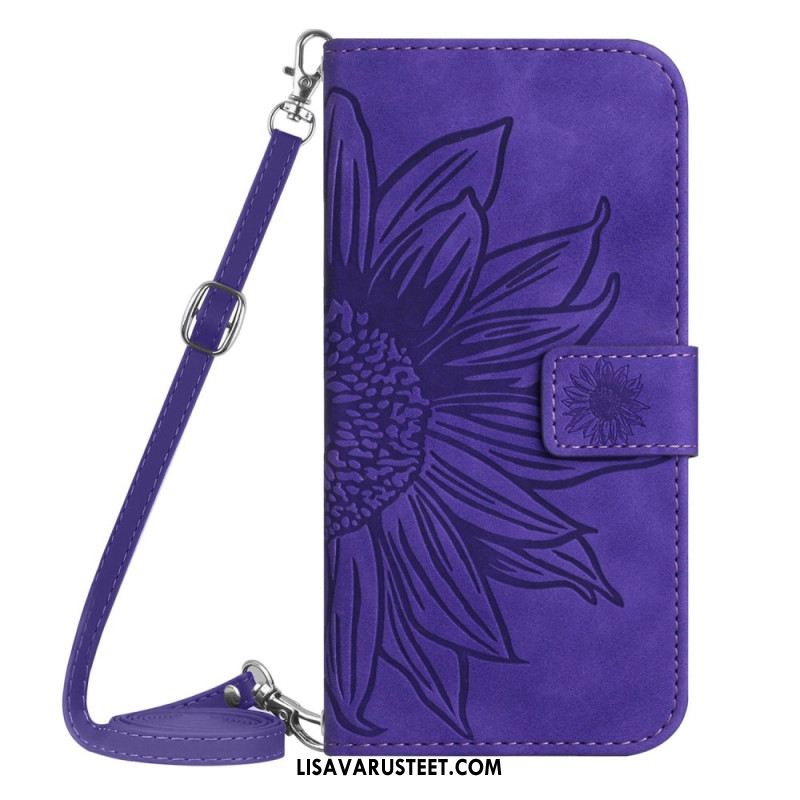 Kuoret Oppo Reno 13f 4g / 5g / 13 Fs 5g Auringonkukkakuvioinen Olkalaukku