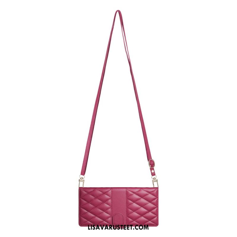 Kuoret Samsung Galaxy S25 Fe Tikattu Lompakko Hihnoilla