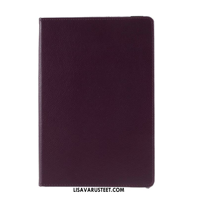 Kuoret Samsung Galaxy Tab S10 Fe Plus Pyörivä Litsikuvioinen Keinonahka