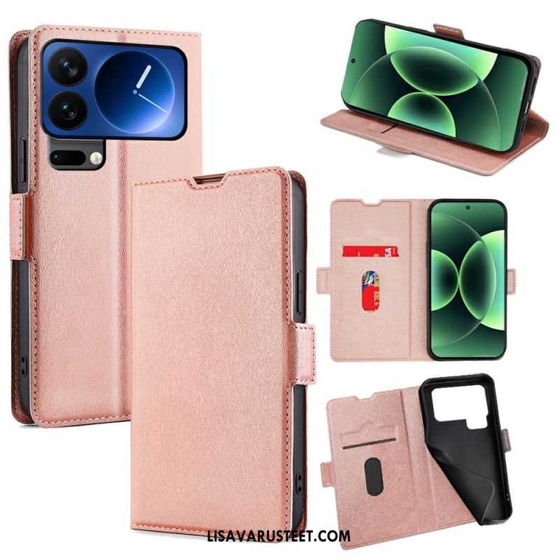 Kuoret Xiaomi 17 Pro Max Keinonahkainen Kaksoissolki