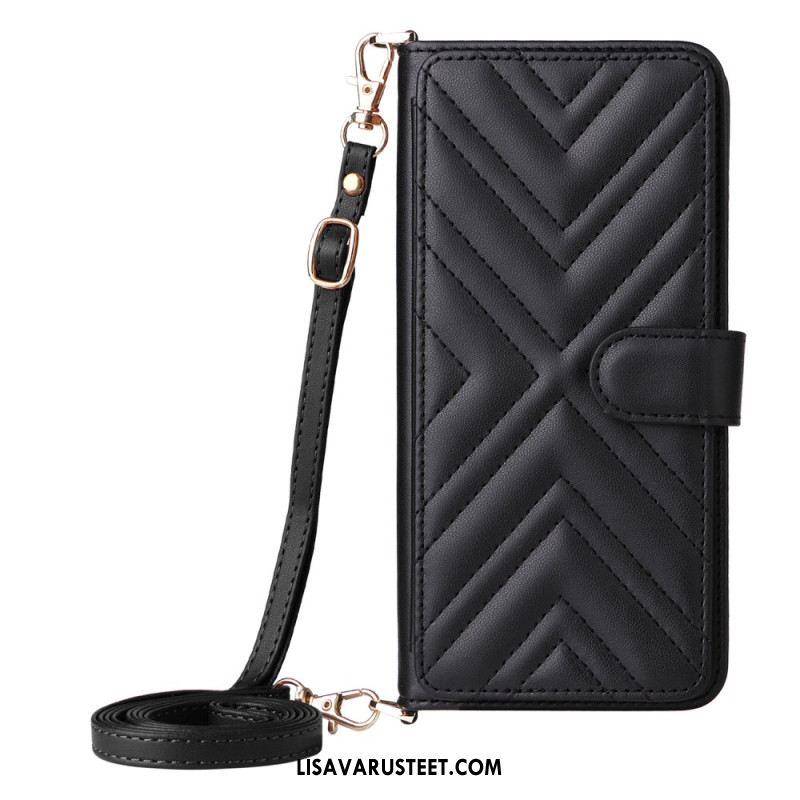 Kuoret Xiaomi Redmi Note 14 4g Premium-lompakko Hihnalla Ja Olkahihnalla