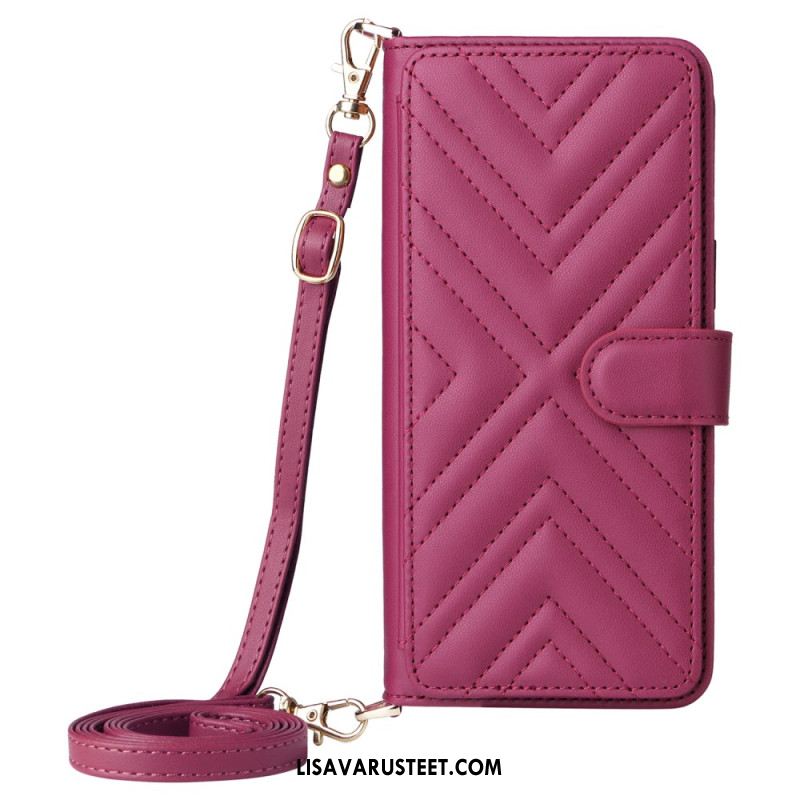 Kuoret Xiaomi Redmi Note 14 4g Premium-lompakko Hihnalla Ja Olkahihnalla