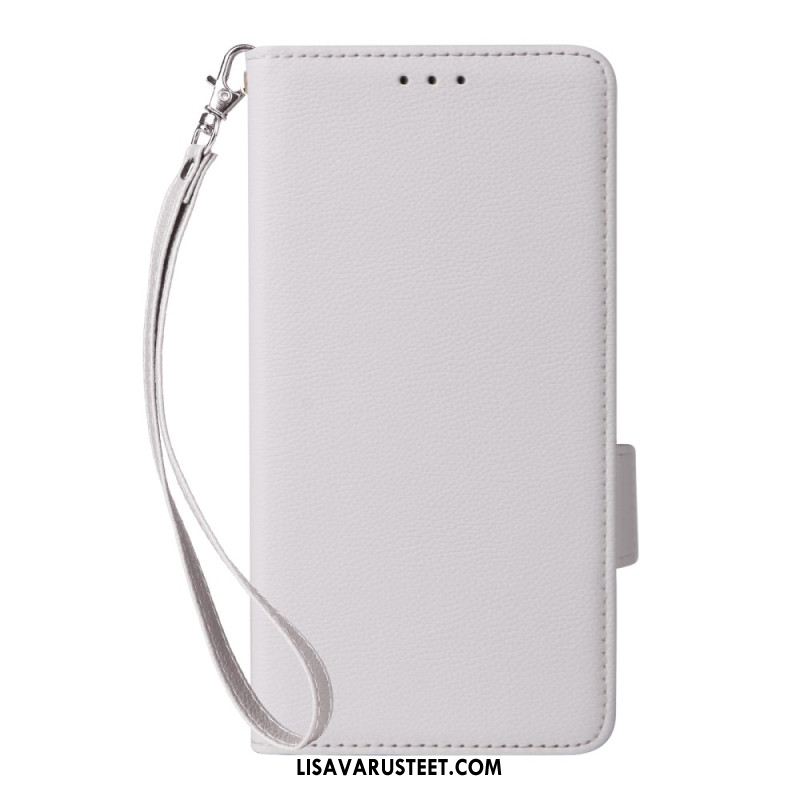 Kuoret Xiaomi Redmi Note 14 5g Litsikuvioinen Tekstuuri Hihnalla