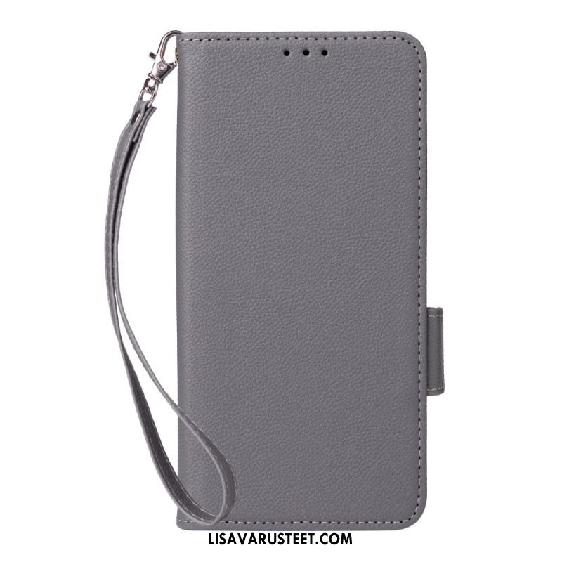 Kuoret Xiaomi Redmi Note 14 5g Litsikuvioinen Tekstuuri Hihnalla