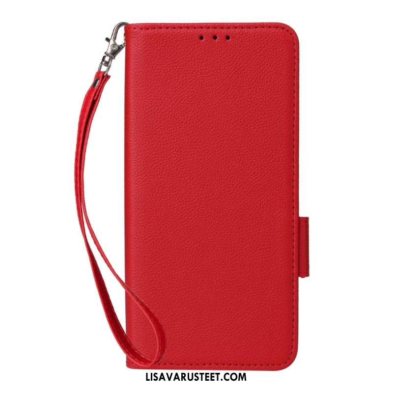 Kuoret Xiaomi Redmi Note 14 5g Litsikuvioinen Tekstuuri Hihnalla