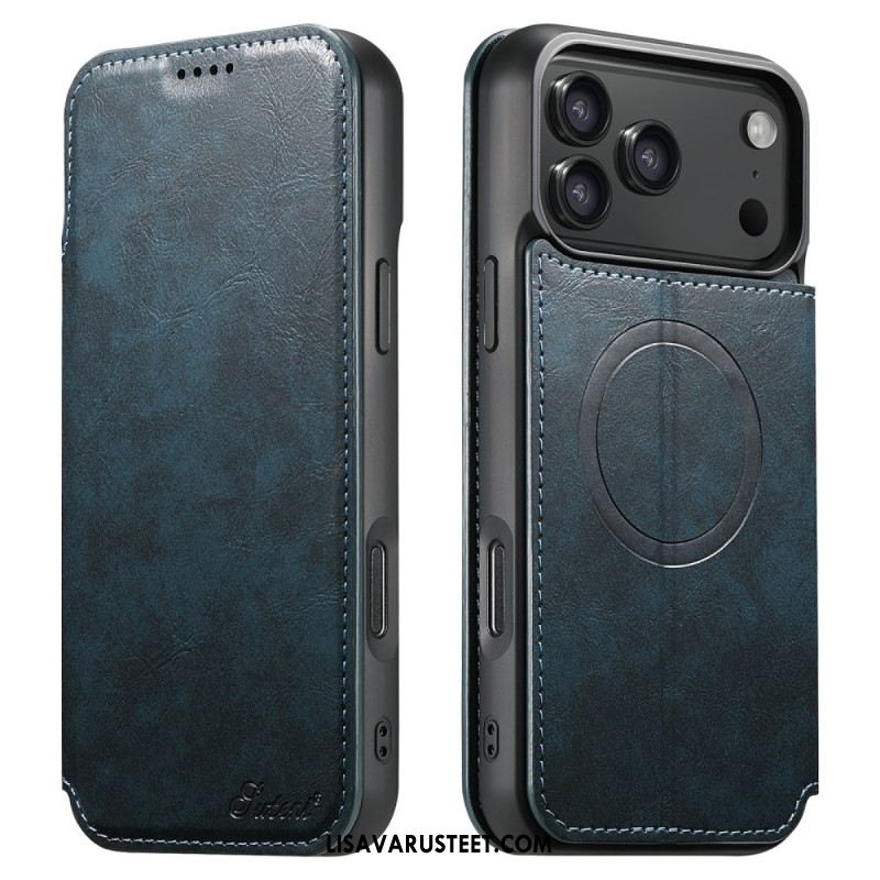 Kuoret iPhone 17 Pro Magsafe-yhteensopiva Nahkajäljitelmä