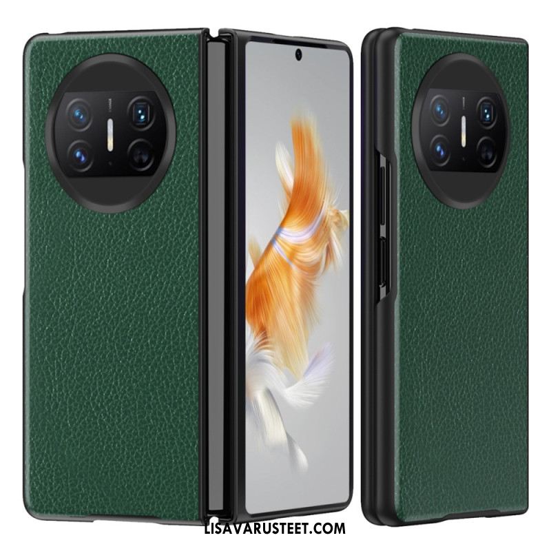Kuori Huawei Mate X3 Litsikuvioinen Nahka