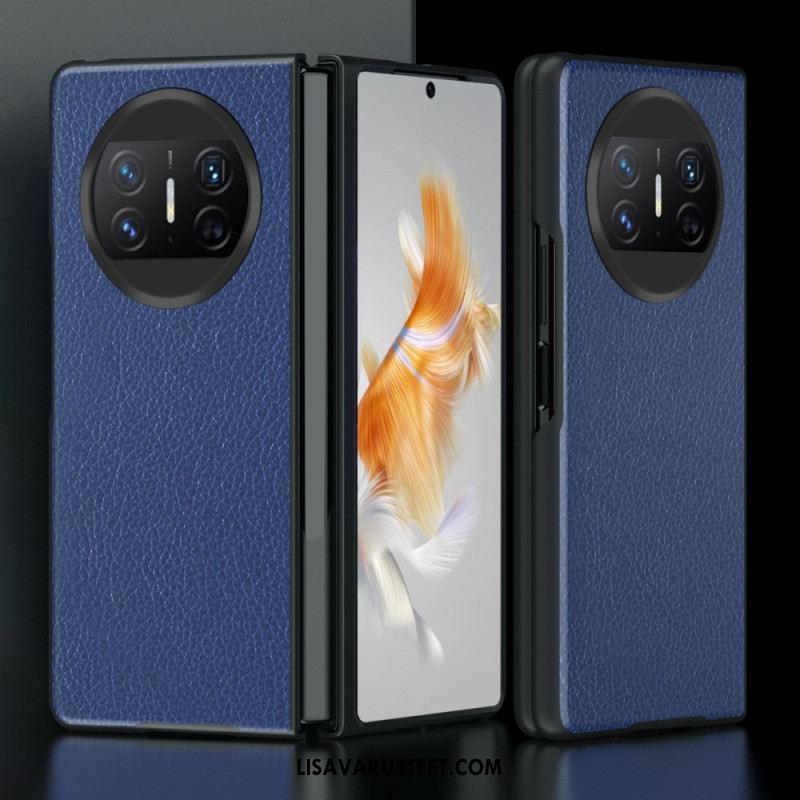 Kuori Huawei Mate X3 Litsikuvioinen Nahka