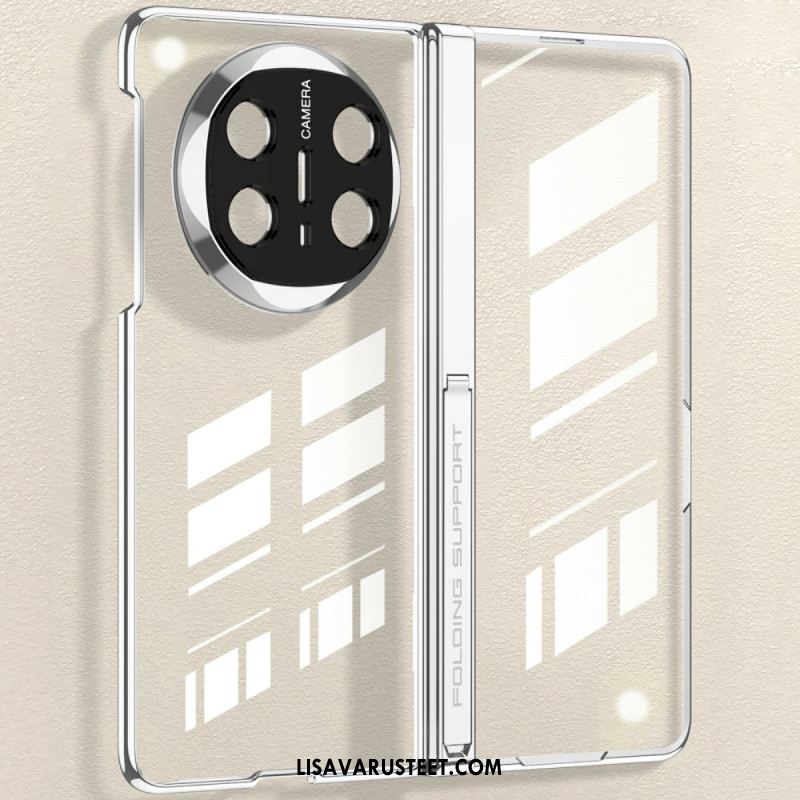 Kuori Huawei Mate X6 Läpinäkyvä Saranalla Ja Karkaistulla Lasilla