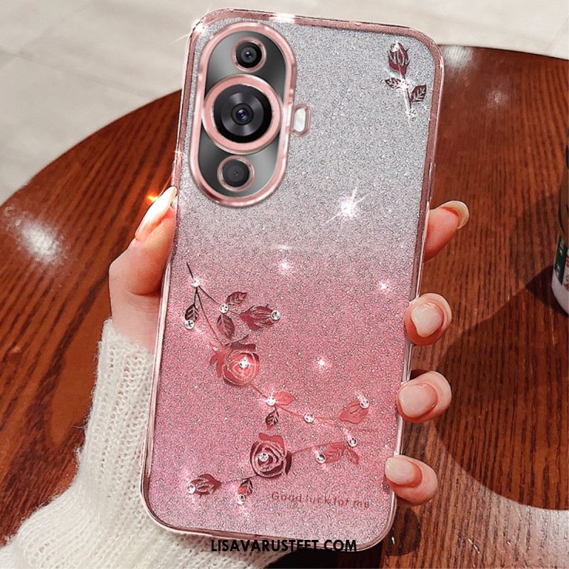 Kuori Huawei Nova 11 Pro Kadem Tekojalokivikukkia Suojakuori