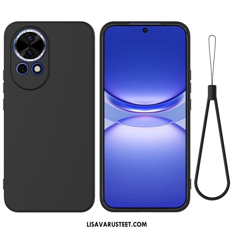 Kuori Huawei Nova 13 Nestemäisestä Silikonista Valmistettu Kaulanauha