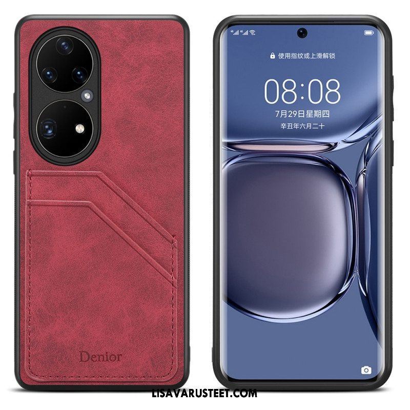 Kuori Huawei P50 Pro Denior Double Slot -korttikotelo