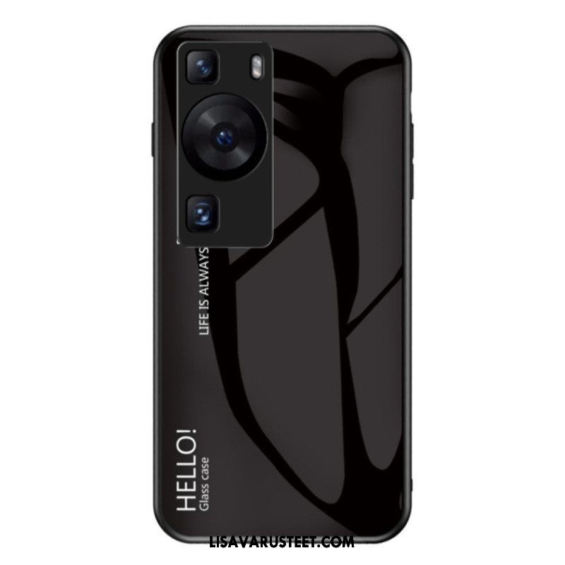 Kuori Huawei P60 Pro Hello Tempered Glass
