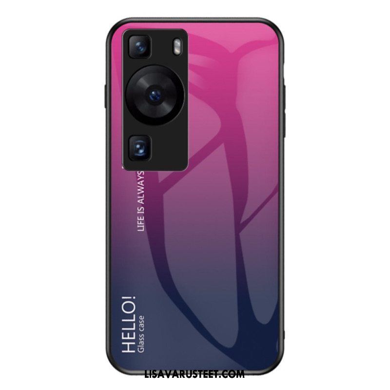 Kuori Huawei P60 Pro Hello Tempered Glass