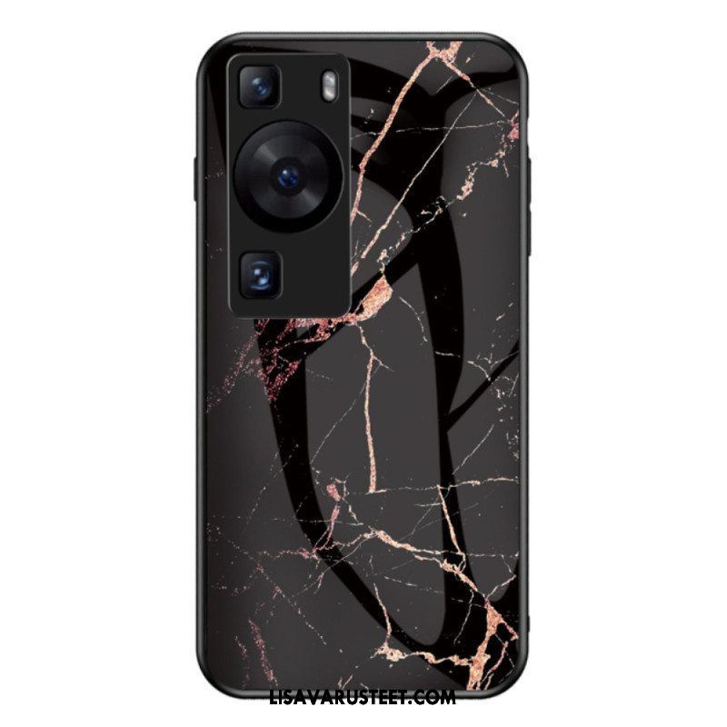 Kuori Huawei P60 Pro Marmorikarkaistu Lasi