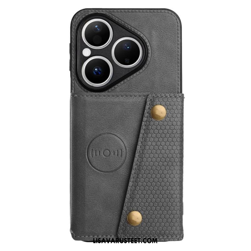 Kuori Huawei Pura 80 Nahkaefektikortti Teline