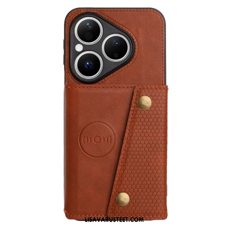 Kuori Huawei Pura 80 Nahkaefektikortti Teline