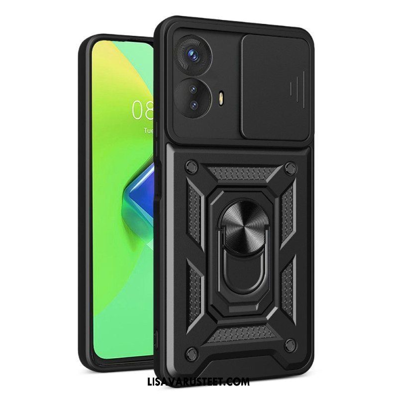 Kuori Moto G73 5G Rengastuki Ja Linssinsuoja