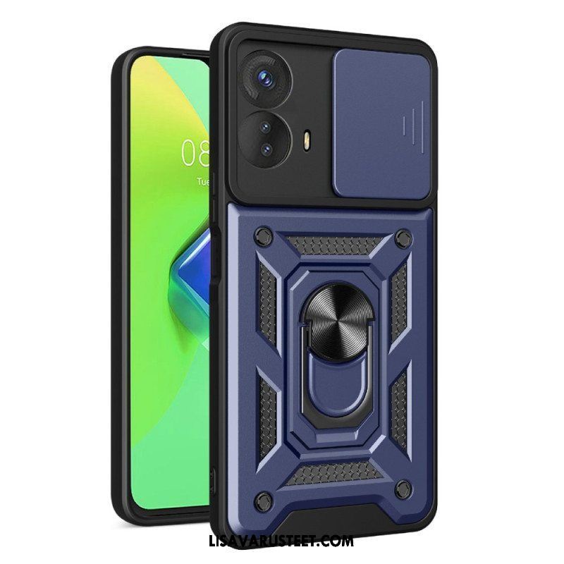 Kuori Moto G73 5G Rengastuki Ja Linssinsuoja