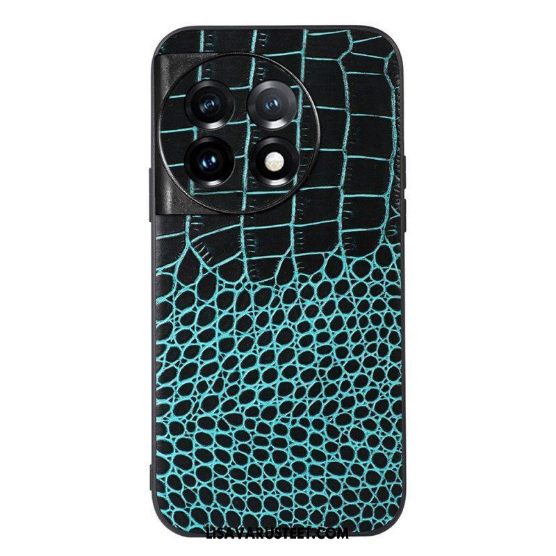 Kuori OnePlus 11 5G Aito Crocodile Texture -nahka