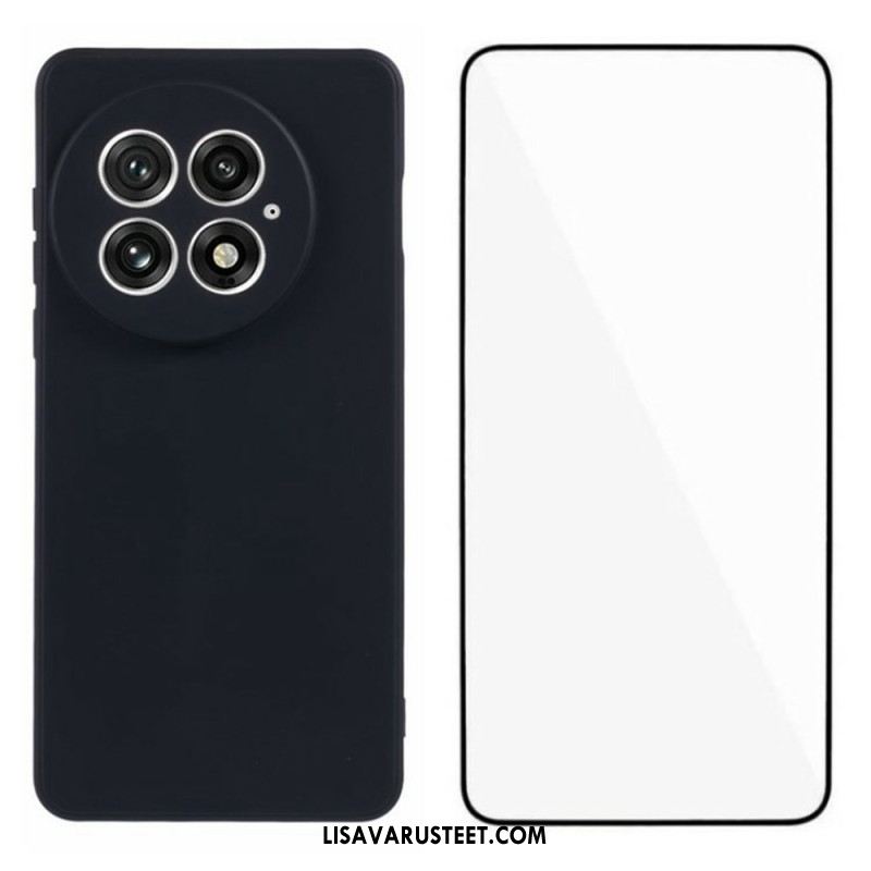 Kuori Oneplus 13 2-in-1 Joustava Silikoninäyttö Karkaistulla Lasilla