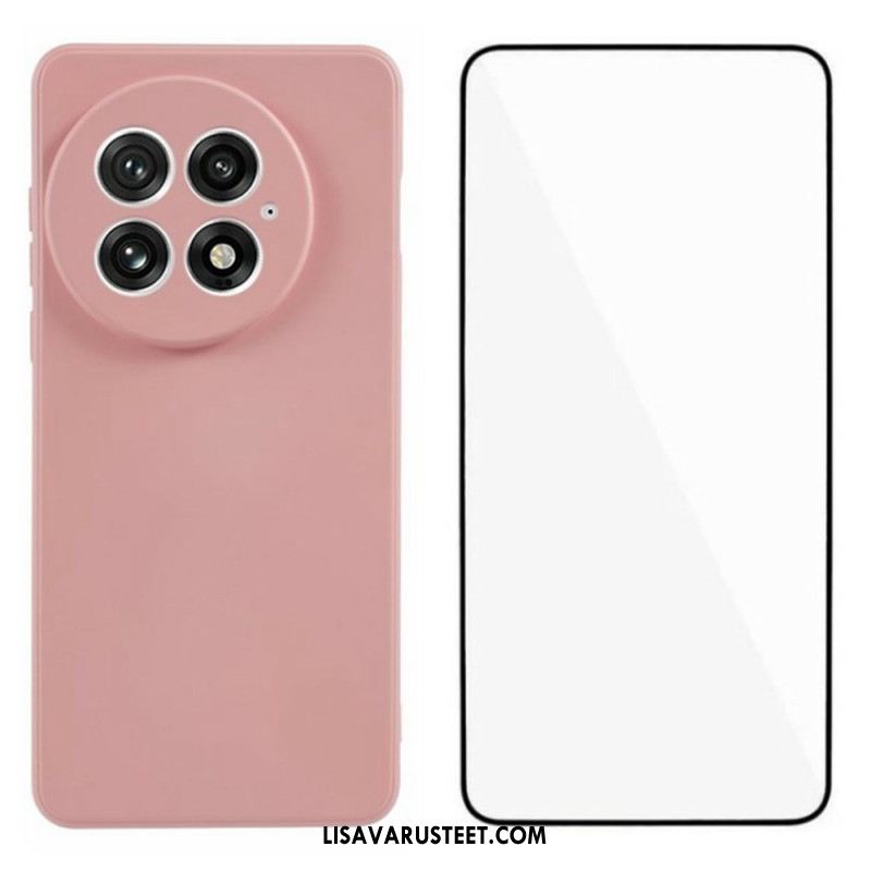 Kuori Oneplus 13 2-in-1 Joustava Silikoninäyttö Karkaistulla Lasilla