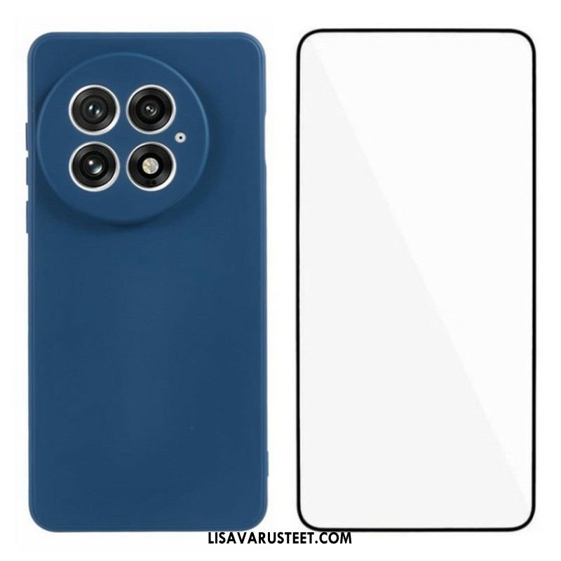 Kuori Oneplus 13 2-in-1 Joustava Silikoninäyttö Karkaistulla Lasilla