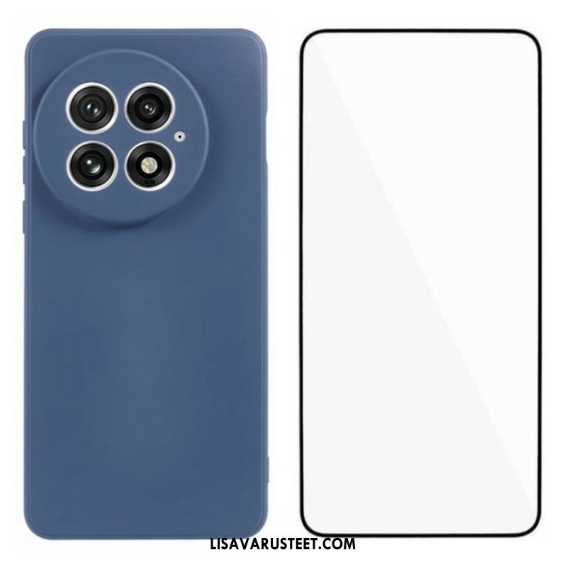 Kuori Oneplus 13 2-in-1 Joustava Silikoninäyttö Karkaistulla Lasilla