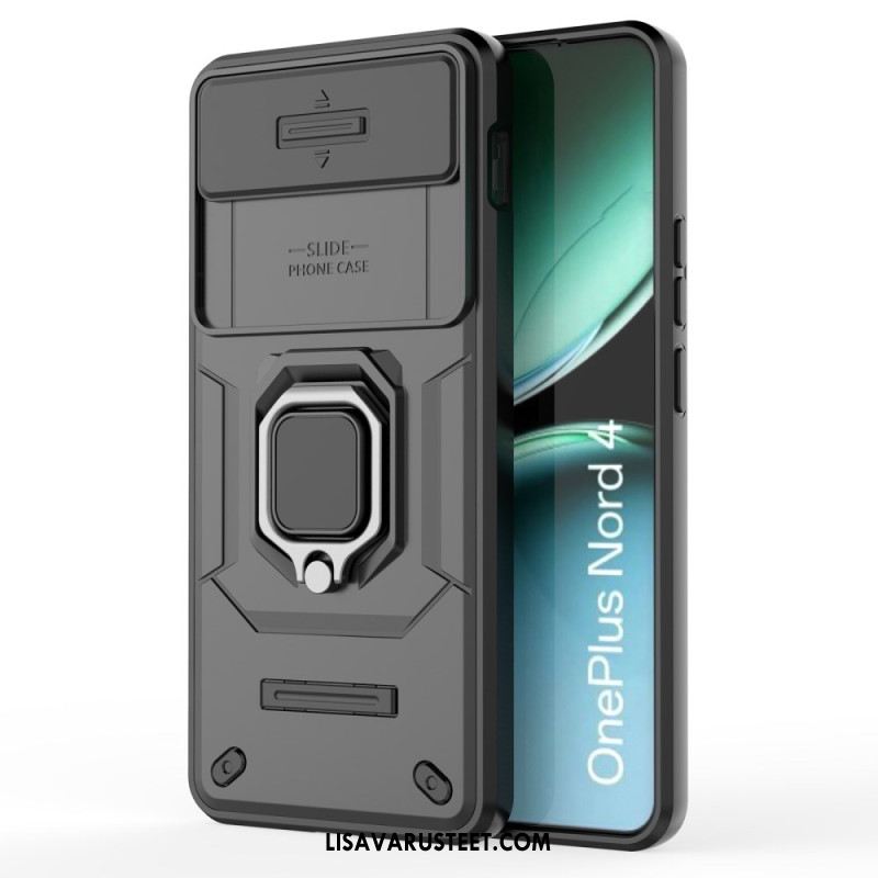 Kuori Oneplus Nord 4 Kestävä Rengas Linssinsuojalla Suojakuori