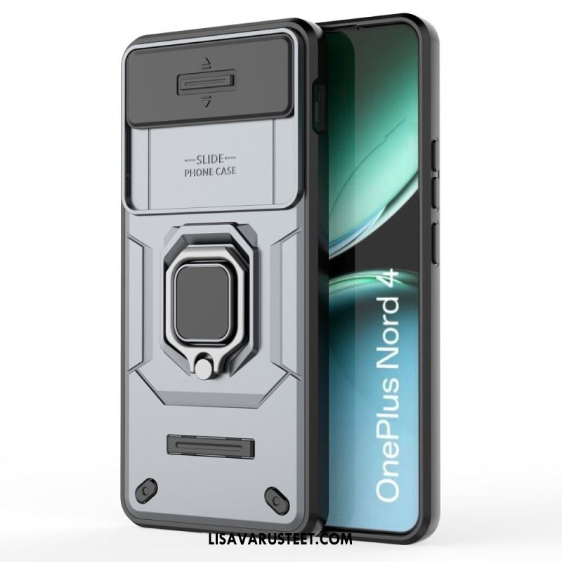 Kuori Oneplus Nord 4 Kestävä Rengas Linssinsuojalla Suojakuori