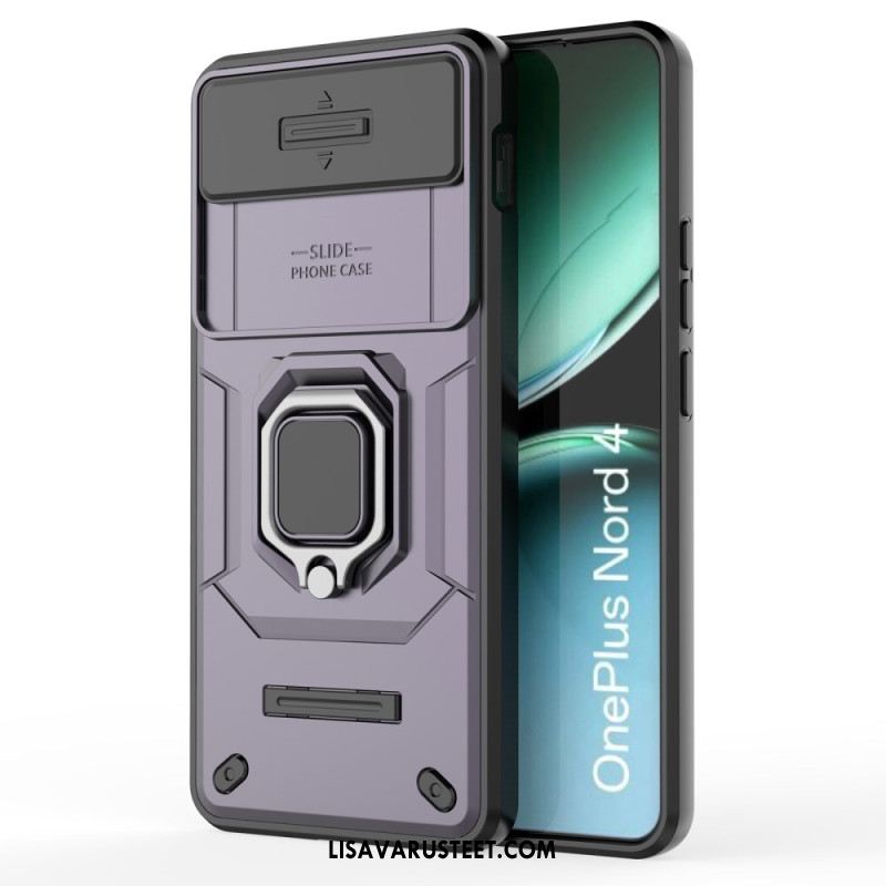 Kuori Oneplus Nord 4 Kestävä Rengas Linssinsuojalla Suojakuori