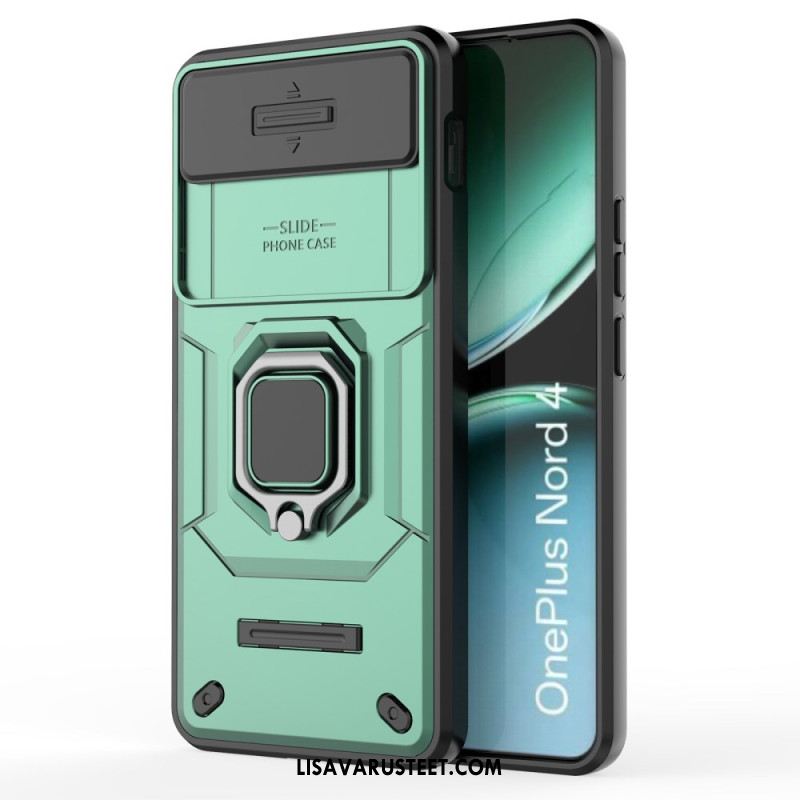 Kuori Oneplus Nord 4 Kestävä Rengas Linssinsuojalla Suojakuori