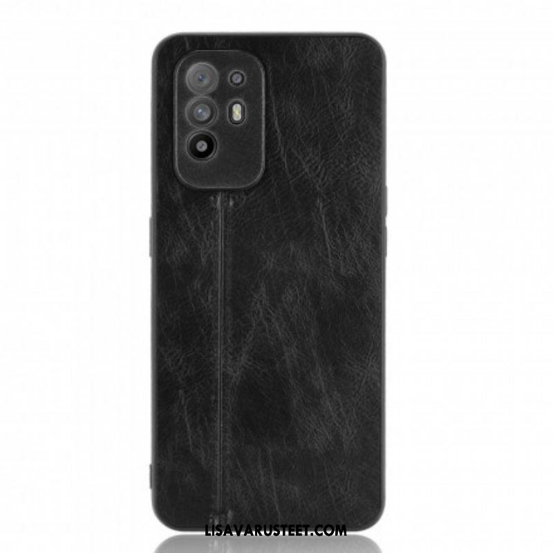 Kuori Oppo A94 5G Couture-nahkaefekti