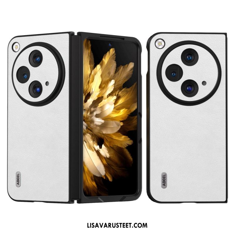 Kuori Oppo Find N3 Abeel Lychee Leather Effect Suojakuori