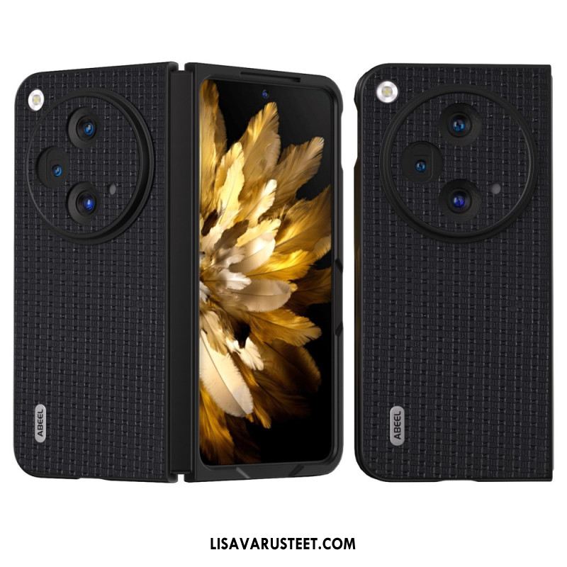 Kuori Oppo Find N3 Abeel-kuvioitu Nahka