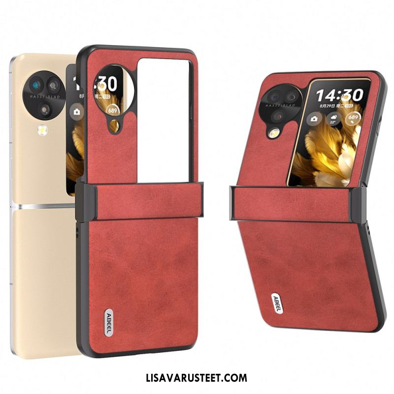 Kuori Oppo Find N3 Flip Abeel-nahkaefekti