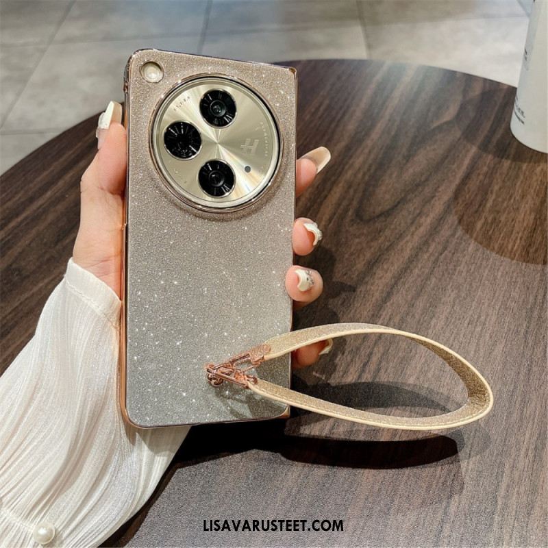 Kuori Oppo Find N3 Kiiltävä Pinta Ja Ranneke Suojakuori