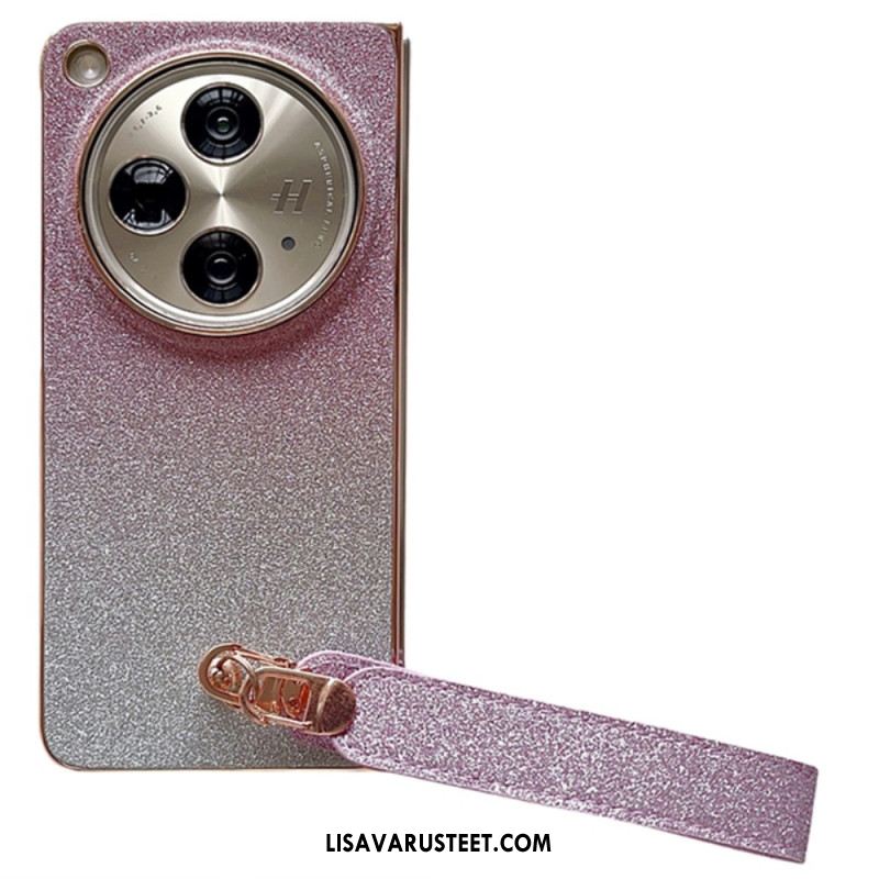 Kuori Oppo Find N3 Kiiltävä Pinta Ja Ranneke Suojakuori