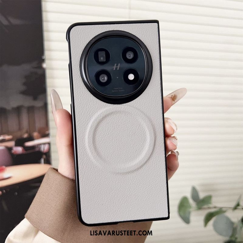 Kuori Oppo Find N5 Magsafe-yhteensopiva Nahkajäljitelmä Suojakuori