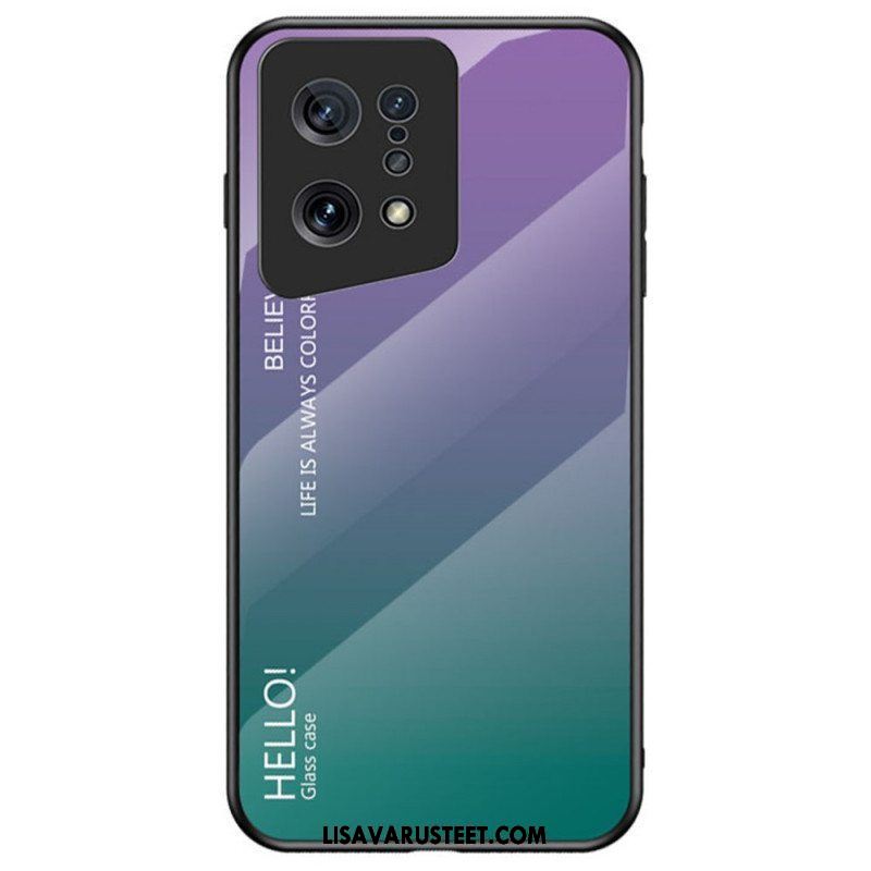 Kuori Oppo Find X5 Karkaistu Lasi Hello