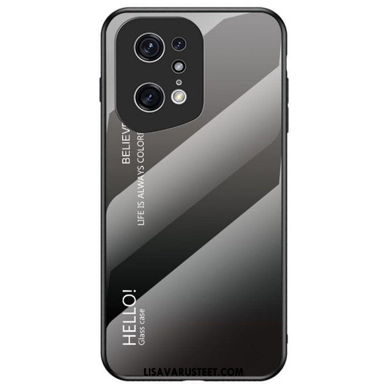 Kuori Oppo Find X5 Pro Karkaistu Lasi Hello