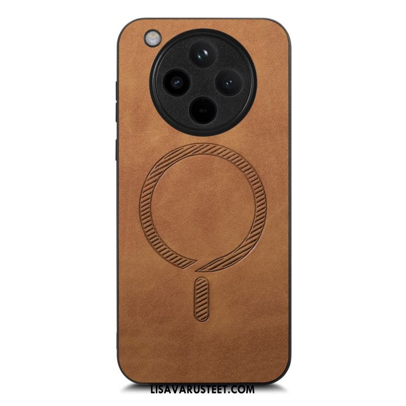 Kuori Oppo Find X8 Magsafe-yhteensopiva Nahkaefekti