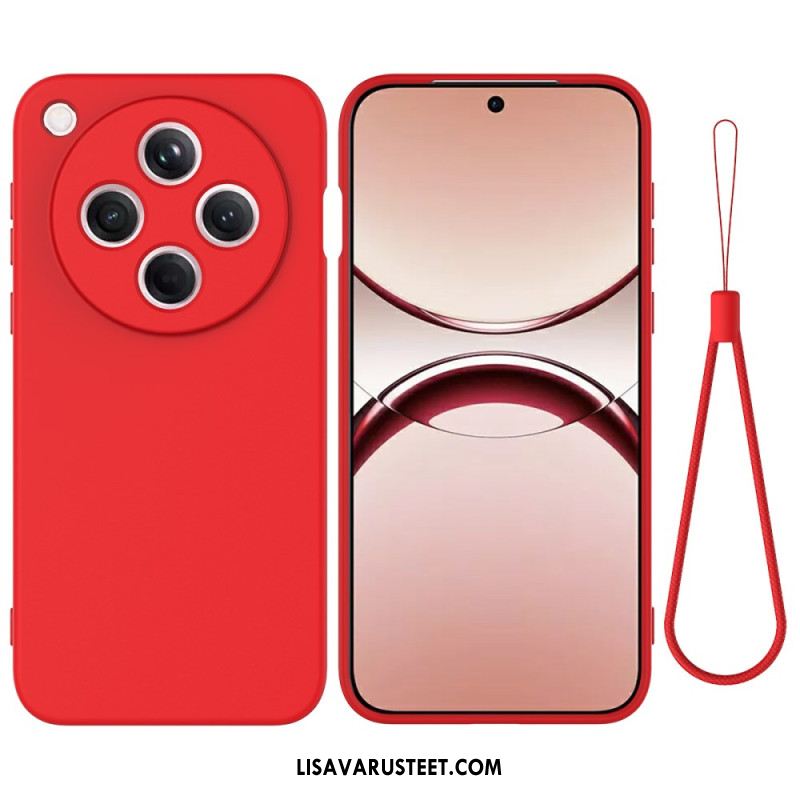 Kuori Oppo Find X8 Nestemäisestä Silikonista Valmistettu Ranneke Suojakuori