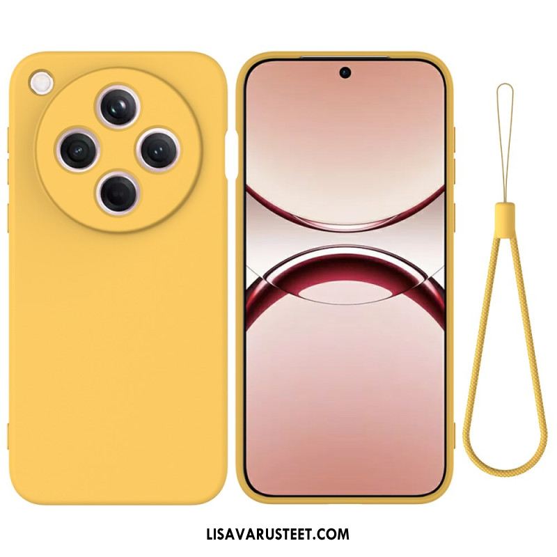 Kuori Oppo Find X8 Nestemäisestä Silikonista Valmistettu Ranneke Suojakuori