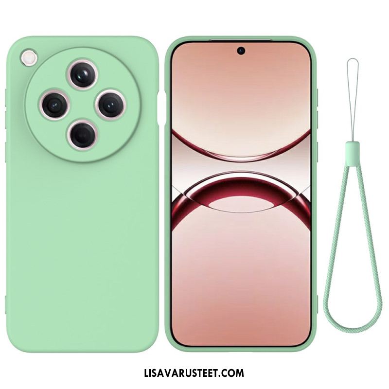 Kuori Oppo Find X8 Nestemäisestä Silikonista Valmistettu Ranneke Suojakuori