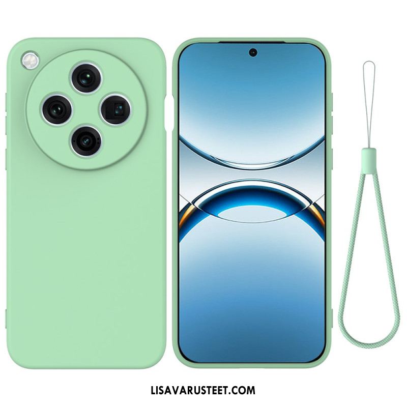 Kuori Oppo Find X8 Pro Nestemäinen Silikoni Hihnalla Suojakuori