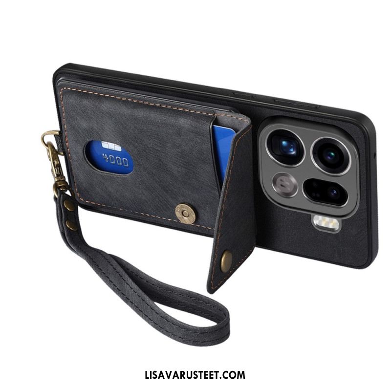 Kuori Oppo Find X9 Pro 5g Korttikotelo Ja Kaulanauha