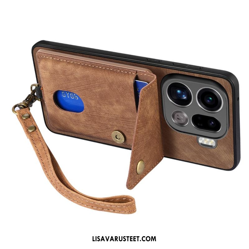 Kuori Oppo Find X9 Pro 5g Korttikotelo Ja Kaulanauha